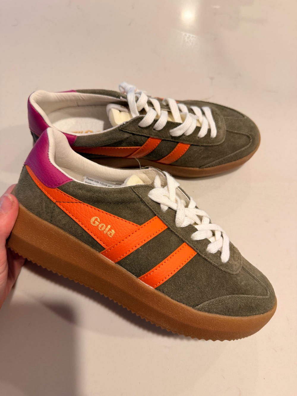 Gola Athena Sneakers in green size 7 - Picture 2 of 5